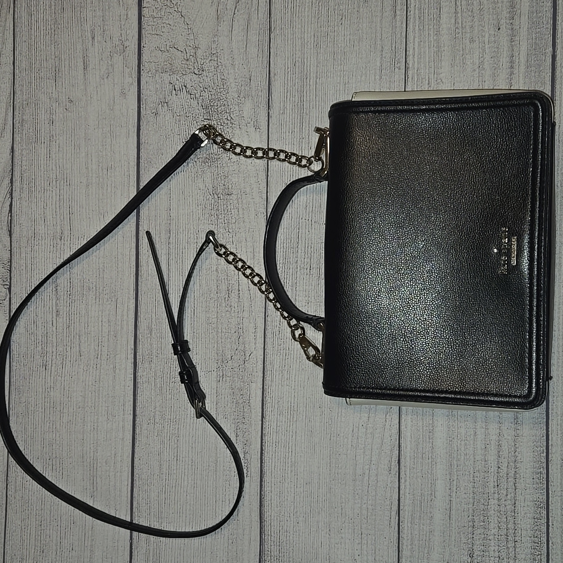 Kate Spade Patterson Drive Medium Maisie Crossbody Bag Black/Ivory